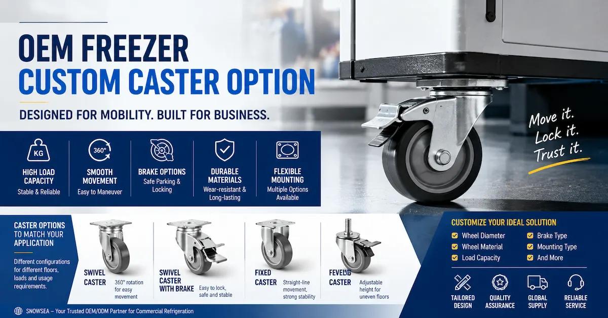 OEM Freezer Custom Caster Option: What B2B Buyers Should Specify Before Production