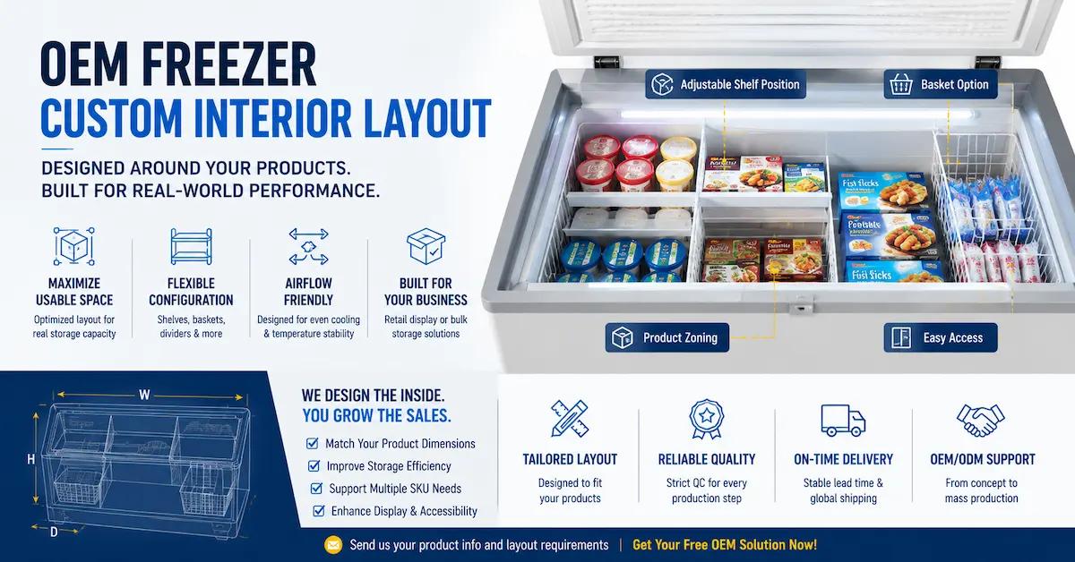 OEM Freezer Custom Interior Layout: What B2B Buyers Should Specify Before Production